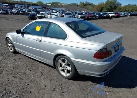 2002 BMW 325Ci z USA, uszkodzony, nr VIN WBABN334X2PG58476